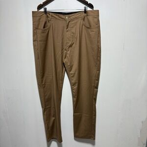 Stacy Adams Pants Mens 42 X 32 Brown Straight Lightweight Career Luxury